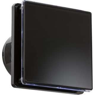 Knightsbridge 100mm/4 inch LED Backlit Extractor Fan with  Overrun Timer - Black - EX005T