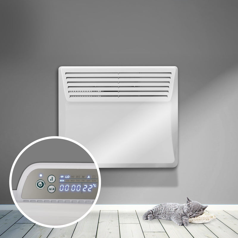 Devola Eco Contour 1kw Panel Heater With 24hr/7 Day Timer - DVS1000W - Return Unit, Image 7 of 7