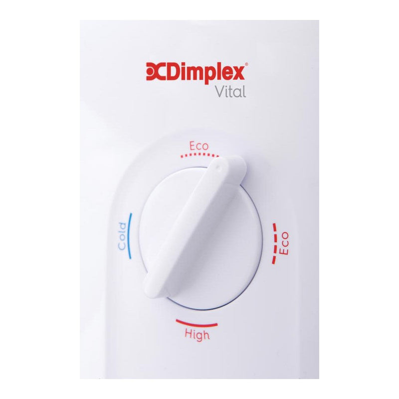 Dimplex 8.5kW Vital Electric Shower White - DVLS85, Image 2 of 2