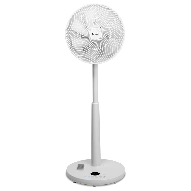 Devola Low Noise 30W 12 Speed 12-inch DC Pedestal Fan - White - DV12DCPFAN, Image  of 10