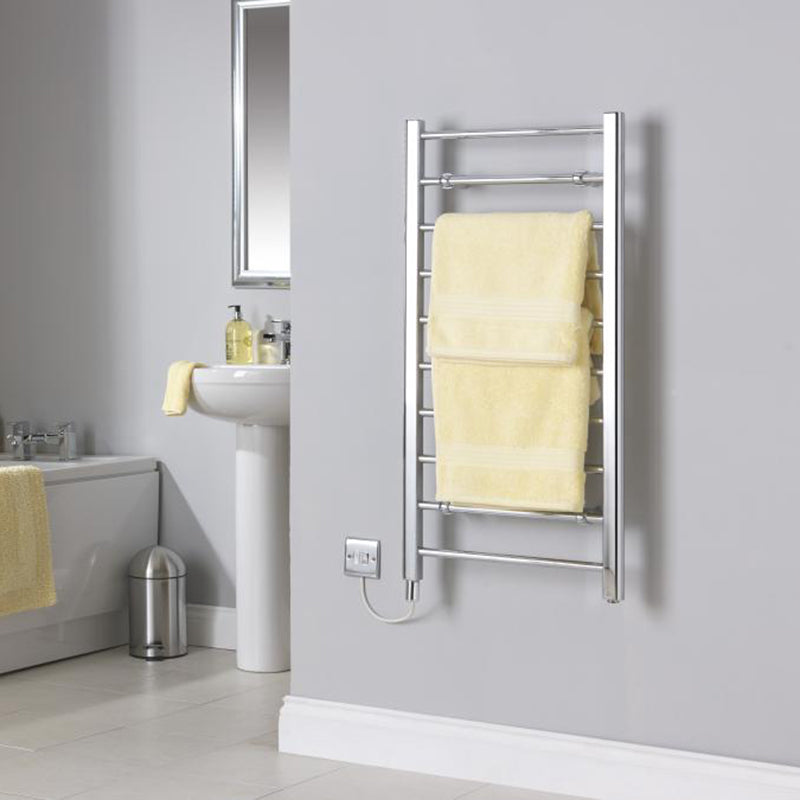 Creda 120W TenRail Ladder Towel Rail In Chrome Finish CLR10C Air