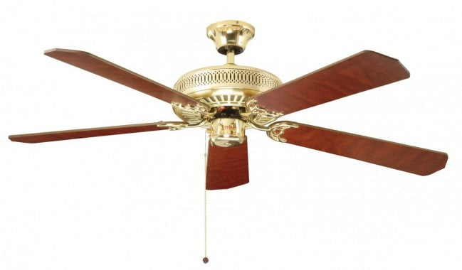 Fantasia Classic 52inch. Ceiling Fan without Light - Polished Brass - 110019