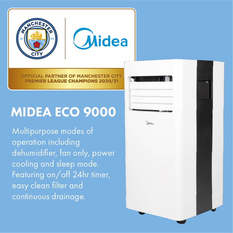 Midea Economy 2.5KW 9000BTU Portable Air Conditioning Unit - MPPH-09E, Image 2 of 8