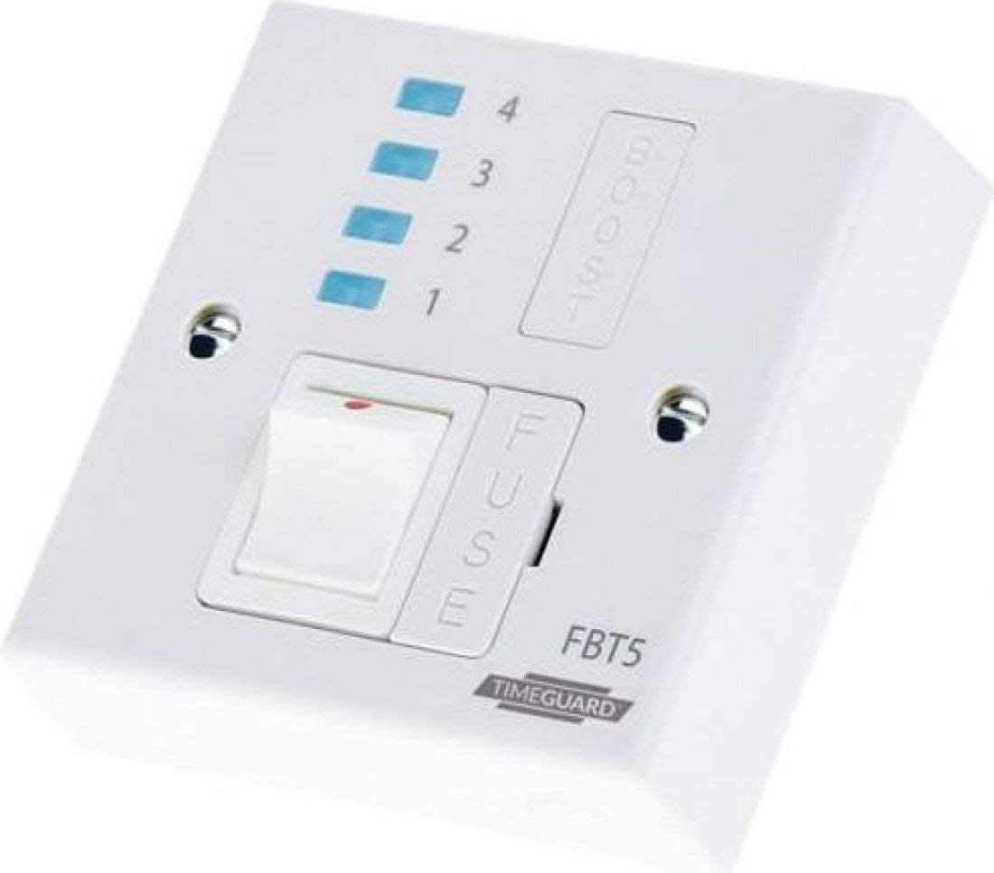 Boost Timer Buttons Timeguard Electronic 4 Hour Boost Timer and Fused Spur - FBT5