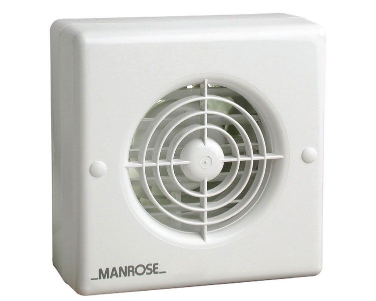 Manrose 100mm (4inch.) Automatic Extractor Fan w/ Electronic Timer - XF100AT, Image 1 of 1