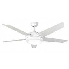 Fantasia Elite Viper Plus 54inch. Ceiling Fan with Gloss White Blade & LED Light - White - 116066, Image 1 of 1