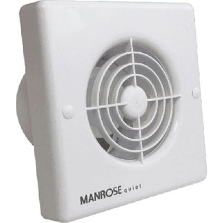 Manrose QF100P 4.8W Quiet Axial Bathroom Extractor Fan with Pullcord Switch - Return Unit