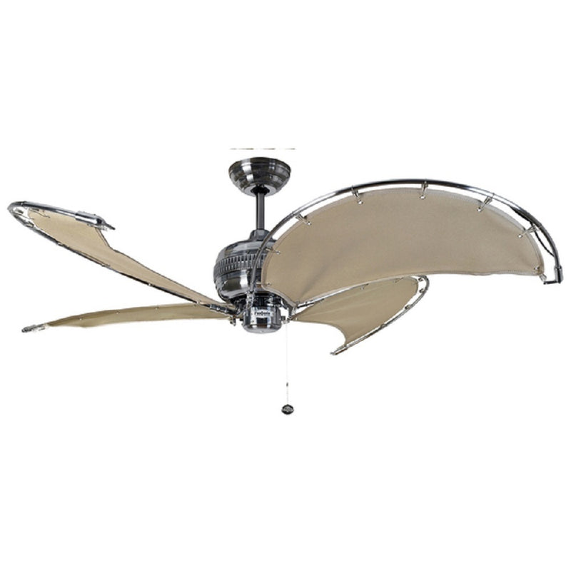 Fantasia Spinnaker Combi 40inch. Ceiling Fan w/Pull Cord without Light - Stainless Steel - 114765