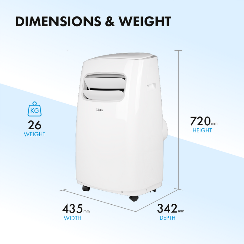 Midea Comfee 9000 BTU WiFi Compatible Portable Air Conditioner - White - MPPFA-09CRN7 - Return Unit, Image  of 9