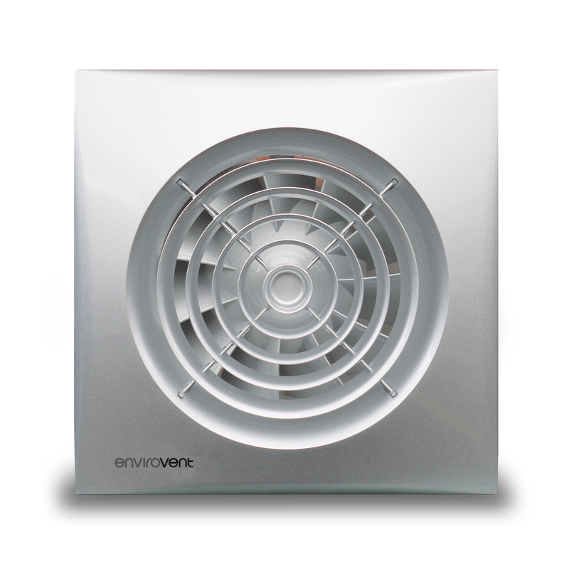 Envirovent Silent 100mm Standard Model in Silver - SIL100SS, Image 1 of 2