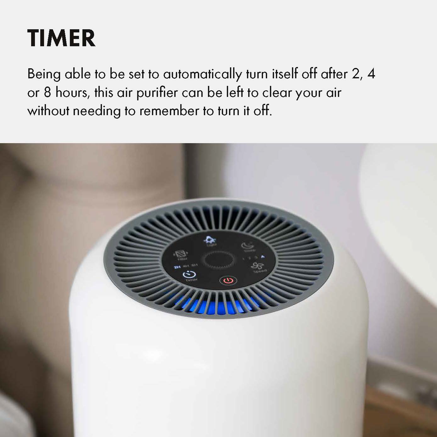 Devola Air Purifier with HEPA and Activated Carbon Filter with Feet