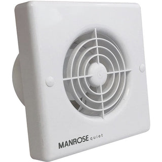 Manrose QF100S 4.8W Quiet Axial Bathroom Extractor Fan - Return Unit