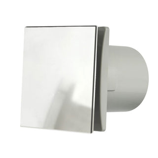 Manrose DECO150TC 150mm (6inch.) Bathroom Extractror Fan with Integral Timer & Aluminium Front Cover