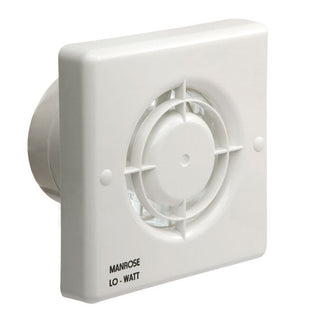 Manrose 4.3W LoWatt Axial Bathroom Extractor Fan with Timer - LW100T