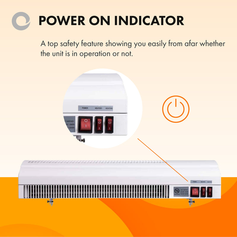 Devola 3KW Air Curtain - DVSH3000WH, Image  of 9