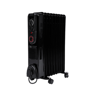 Devola 2500W Oil Filled Radiator (Black) - DVSOR9F25B