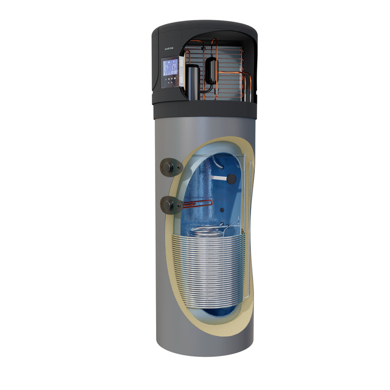 Rointe Dalis Pro Electric Heat Pump 200L No Exchanger Air Source Grey - DWI200DHW5, Image 2 of 2