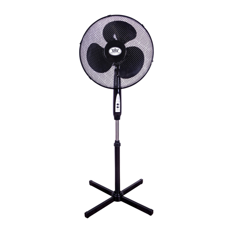 Premiair 40W 16" Pedestal Fan with Remote Black - EH1826BLK, Image 2 of 4