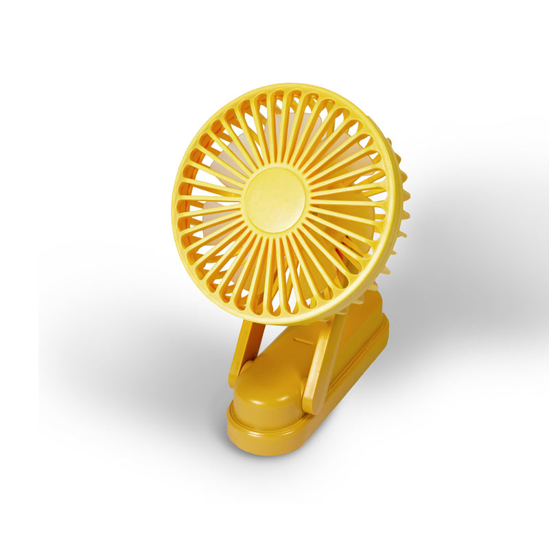 Premiair Mini Desk and Hand Held Fan Yellow - EH1952Y, Image 1 of 3