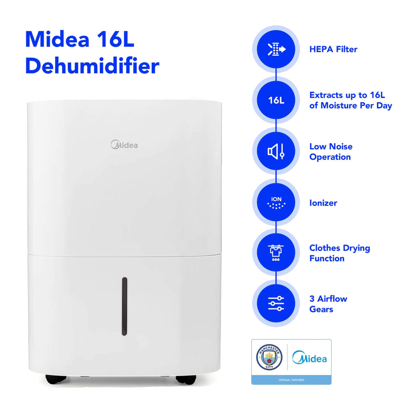 Midea 16L DF3 Dehumidifier - MDDF-16DEN7, Image  of 5