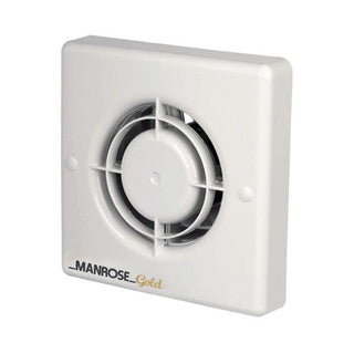 Manrose 20W Gold Axial Bathroom Extractor Fan with Pullcord - MG100P