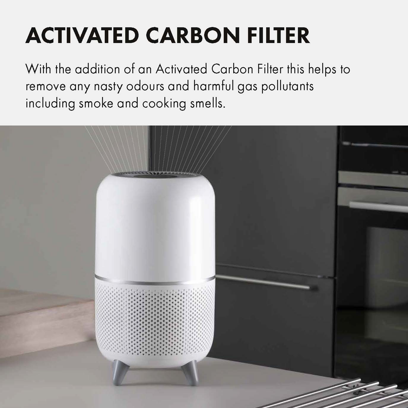 Devola Air Purifier with HEPA and Activated Carbon Filter with Feet
