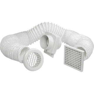 Manrose VSF100T Intervent 4inch. In-Line Shower Fan Timer Model