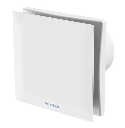 Vent Axia Silent VASF100HT 7.5W Extractor Fan With Humidistat White 240V - 477436, Image 1 of 2