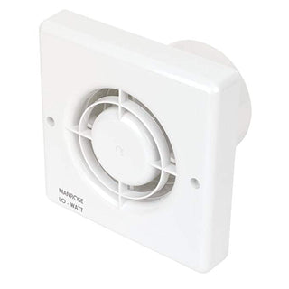 Manrose 4.3W LoWatt Axial Bathroom Extractor Fan with Humidity Timer - LW100H