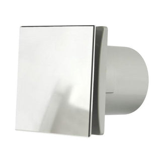 Manrose DECO100HC 100mm (4inch.) Bathroom Extractror Fan with Humidity Fan & Aluminium Front Cover - Return Unit