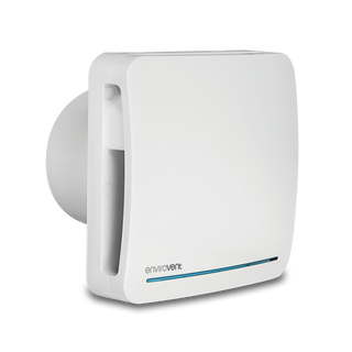 Envirovent ECO dMEV LC 100mm 4" Extractor Fan for Kitchen & Bathroom with Humidistat & Timer - ECO-DMEV-HT-LC
