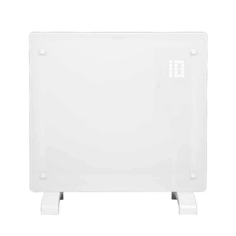 Devola Designer 1kW Smart Glass Panel Heater with Timer White - DVPW1000WH - Return Unit, Image 1 of 9