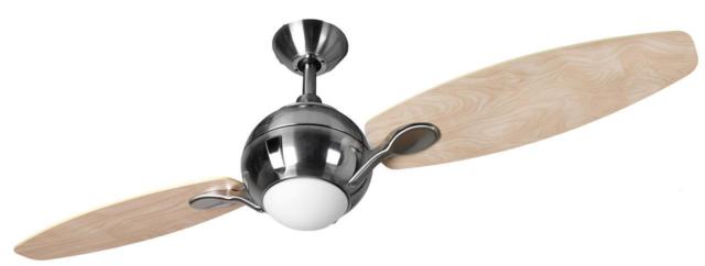 Fantasia Propeller 54inch. Ceiling Fan with Remote Control/Blades Maple - Brushed Nickel - 114567, Image 1 of 1