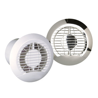 Manrose Haylo 100mm (4") Round Extractor Fan with Backdraft Shutter, Standard - HAYLO100S
