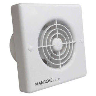 Manrose Zone 1 Quiet Extractor Fans 100mm 4" w/ Humidistat - QF100HX5