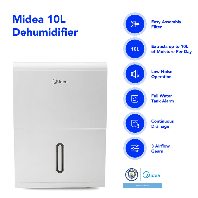 Midea DE 10L Portable Dehumidifier - MDDE-10DEN7, Image  of 7