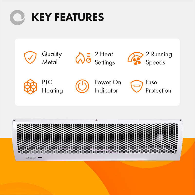 Devola 4KW Air Curtain - DVSH40WH, Image  of 10